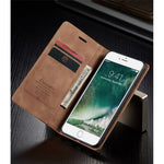 CASEME 013 Series Auto-absorbed PU Leather Wallet Stand Case for iPhone 7 Plus  / 8 Plus 5.5 inch