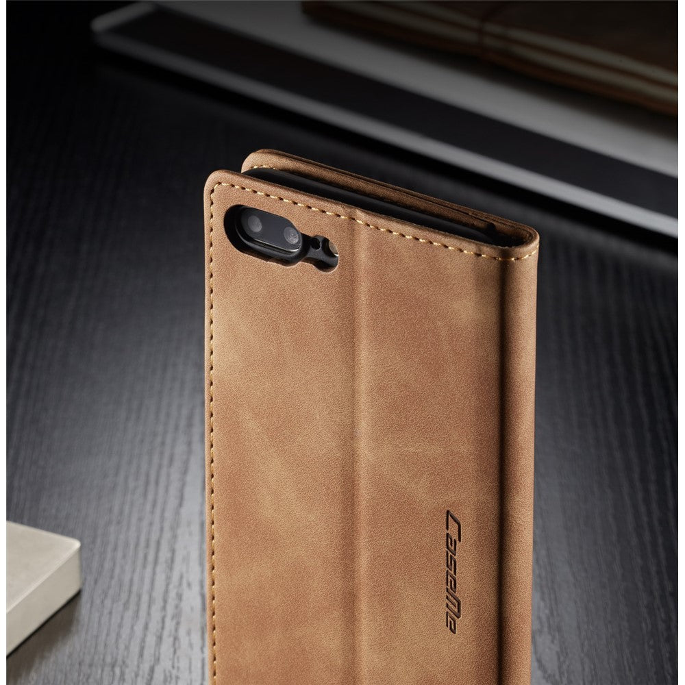 CASEME 013 Series Auto-absorbed PU Leather Wallet Stand Case for iPhone 7 Plus  / 8 Plus 5.5 inch