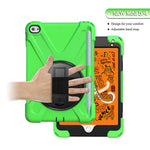 [X-Shape] PC + TPU 360-degree Swivel Kickstand Case with Hand Strap for iPad mini (2019) 7.9 inch / iPad mini 4
