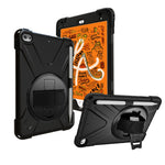 [X-Shape] PC + TPU 360-degree Swivel Kickstand Case with Hand Strap for iPad mini (2019) 7.9 inch / iPad mini 4