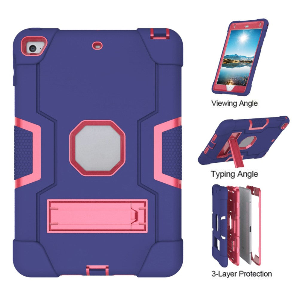 For iPad mini (2019) 7.9 inch Shock Proof TPU + PC Hybrid Tablet Case with Kickstand
