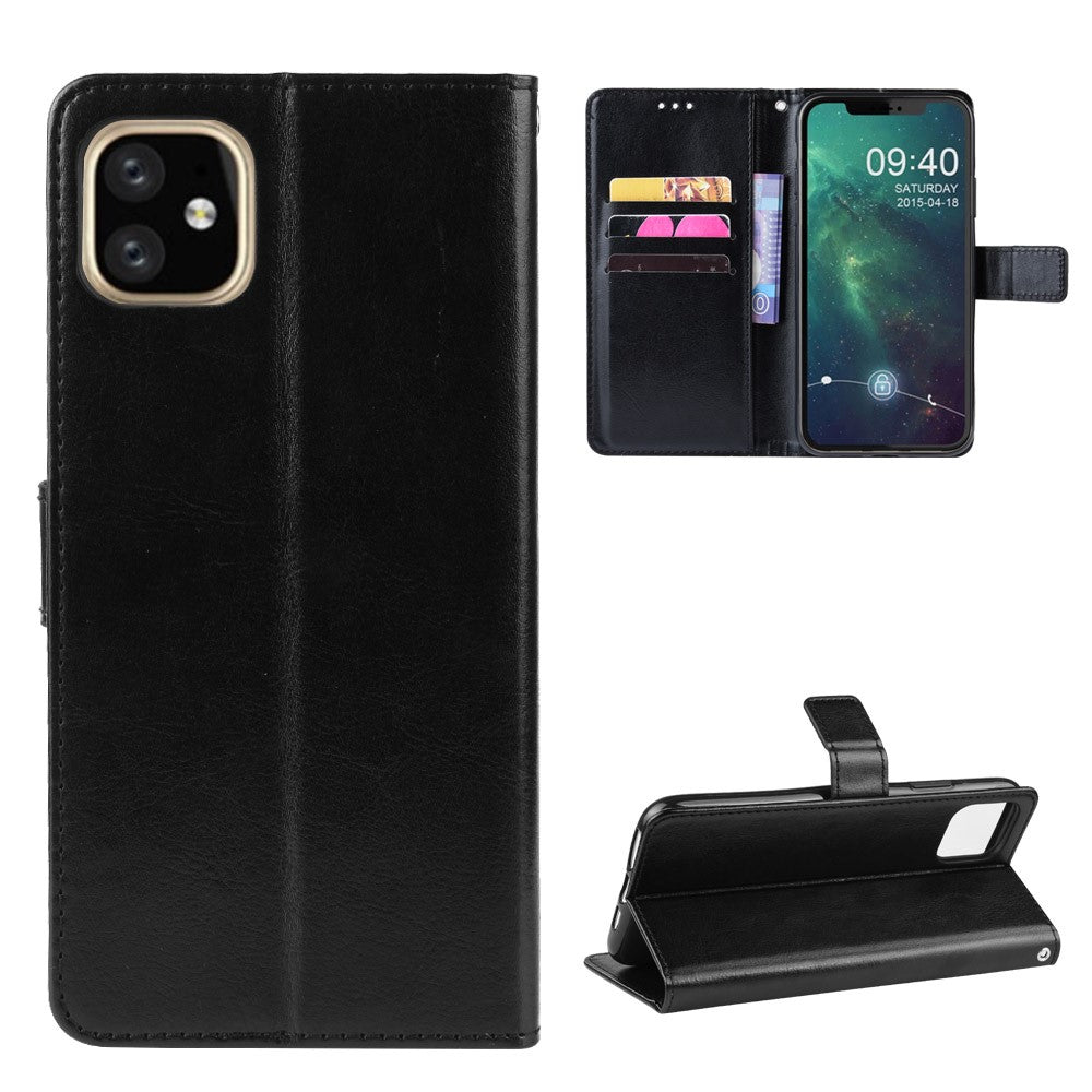 Crazy Horse Texture Leather Wallet Phone Case for iPhone 11 6.1 inch (2019)