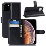 Litchi Skin Wallet Leather Stand Case for iPhone 11 Pro Max 6.5 inch (2019)