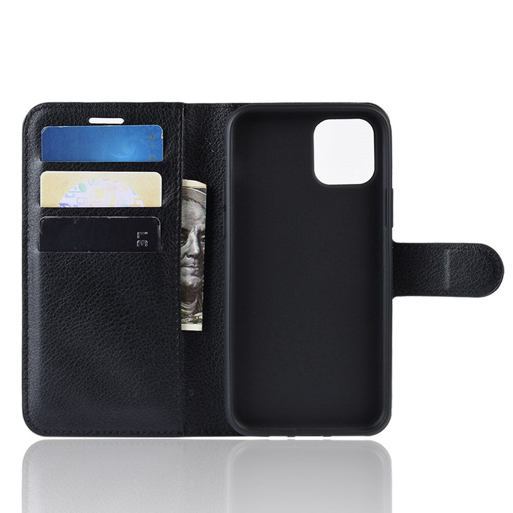 Litchi Skin Wallet Leather Stand Case for iPhone 11 Pro Max 6.5 inch (2019)