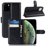 Litchi Skindpung Læder Stand Case til iPhone 11 Pro 5,8 tommer (2019)