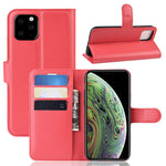 Litchi Skindpung Læder Stand Case til iPhone 11 Pro 5,8 tommer (2019)