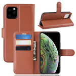 Litchi Skindpung Læder Stand Case til iPhone 11 Pro 5,8 tommer (2019)