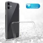 50Pcs/Pack Clear Acrylic + TPU Hybrid Phone Shell for iPhone 11 Pro Max 6.5 inch (2019)