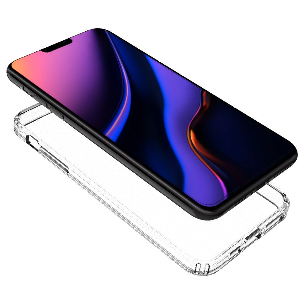 50Pcs/Pack Clear Acrylic + TPU Hybrid Phone Shell for iPhone 11 Pro Max 6.5 inch (2019)