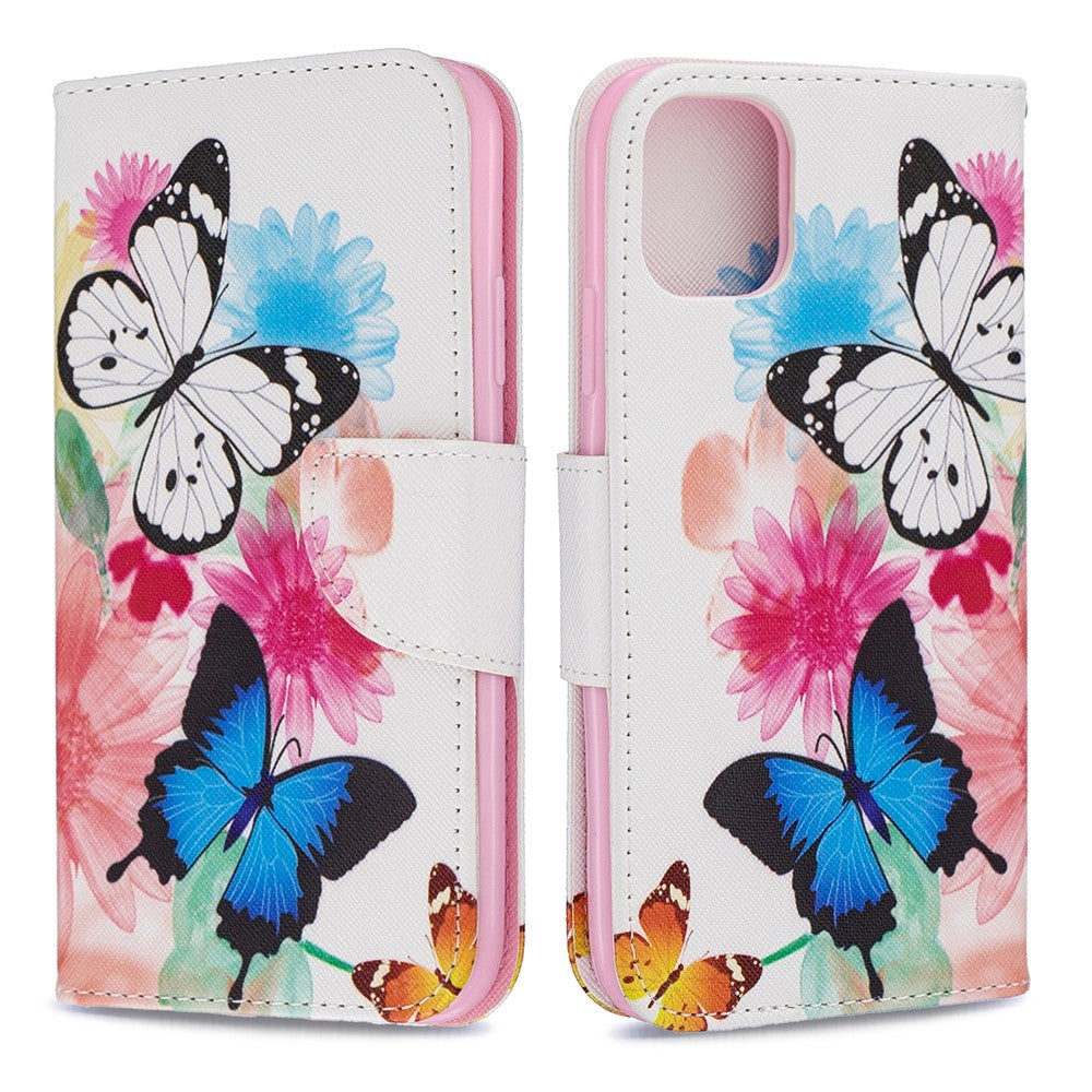 Printing Style Leather Wallet Phone Covering Case for iPhone 11 6.1 inch (2019)