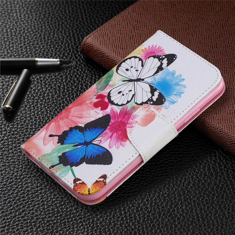 Printing Style Leather Wallet Phone Covering Case for iPhone 11 6.1 inch (2019)