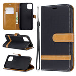 Jean Cloth PU Leather Phone Cover for iPhone 11 6.1 inch (2019)