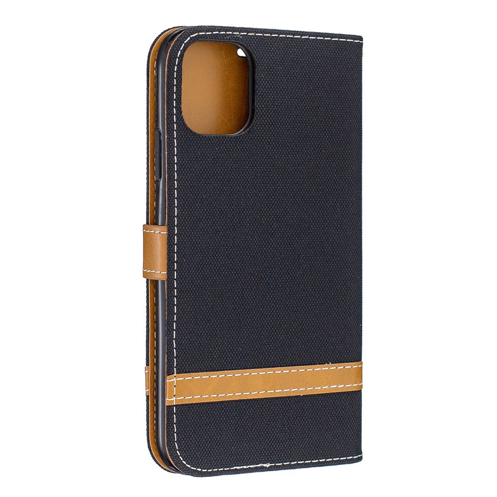 Jean Cloth PU Leather Phone Cover for iPhone 11 6.1 inch (2019)