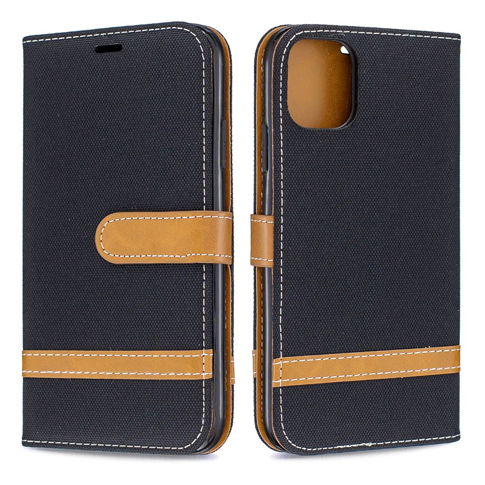 Jean Cloth PU Leather Phone Cover for iPhone 11 6.1 inch (2019)