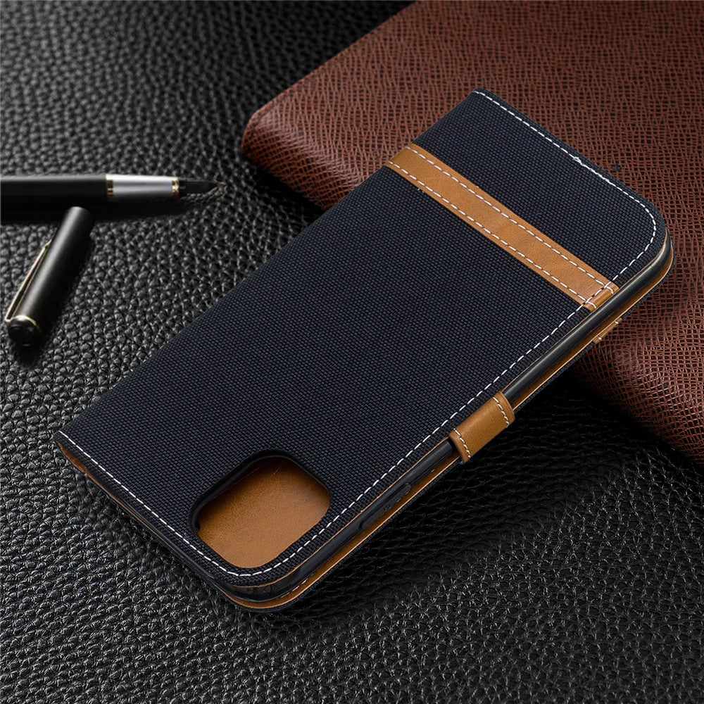 Jean Cloth PU Leather Phone Cover for iPhone 11 6.1 inch (2019)