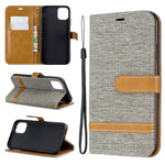 Jean Cloth PU Leather Phone Cover for iPhone 11 6.1 inch (2019)