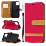 Jean Cloth PU Leather Phone Cover for iPhone 11 6.1 inch (2019)