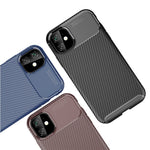 Carbon Fiber Texture Drop-proof TPU Phone Case for iPhone 11 6.1 inch (2019)