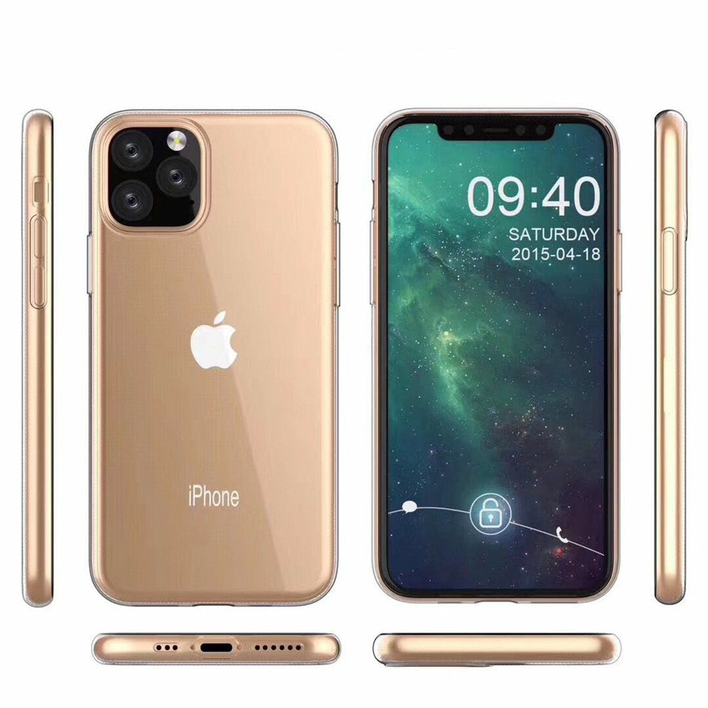 For iPhone 11 6.1 inch (2019) Soft TPU Phone Case Shockproof Protective Phone Back Cover Shell