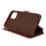 AZNS Leather Stand Phone Shell with Card Slots for iPhone 11 Pro 5.8 inch (2019)