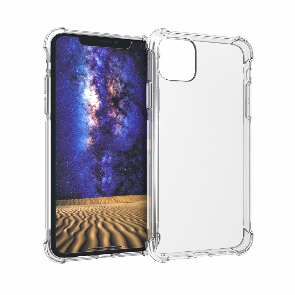 Klart stötdämpande mjukt TPU-mobilskal för iPhone 11 Pro 5,8 tum (2019)