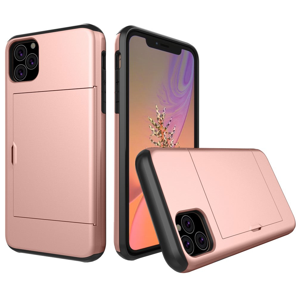 Plast + TPU Hybrid Korthållarskal för iPhone 11 Pro Max 6,5 tum (2019)