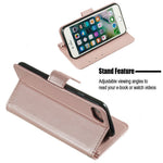 Wallet Leather Stand Mobile Phone Case for iPhone SE 8/7/SE (2020)/SE (2022) 4.7 inch