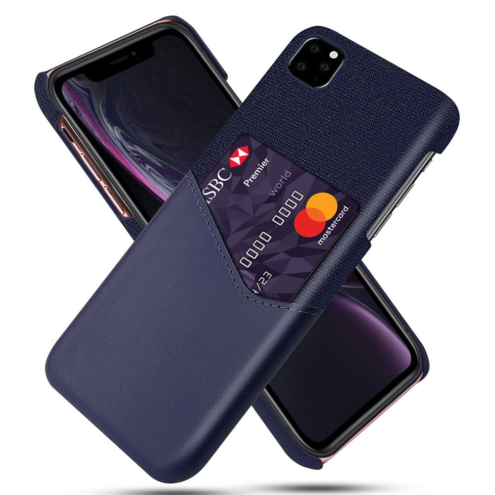 PC + PU + Stof Hybridbagskal med Kortplads til iPhone 11 Pro Max 6.5 tommer (2019)