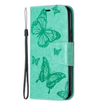 Imprint Butterfly Läderplånboksfodral för iPhone 11 Pro 5,8 tum (2019)
