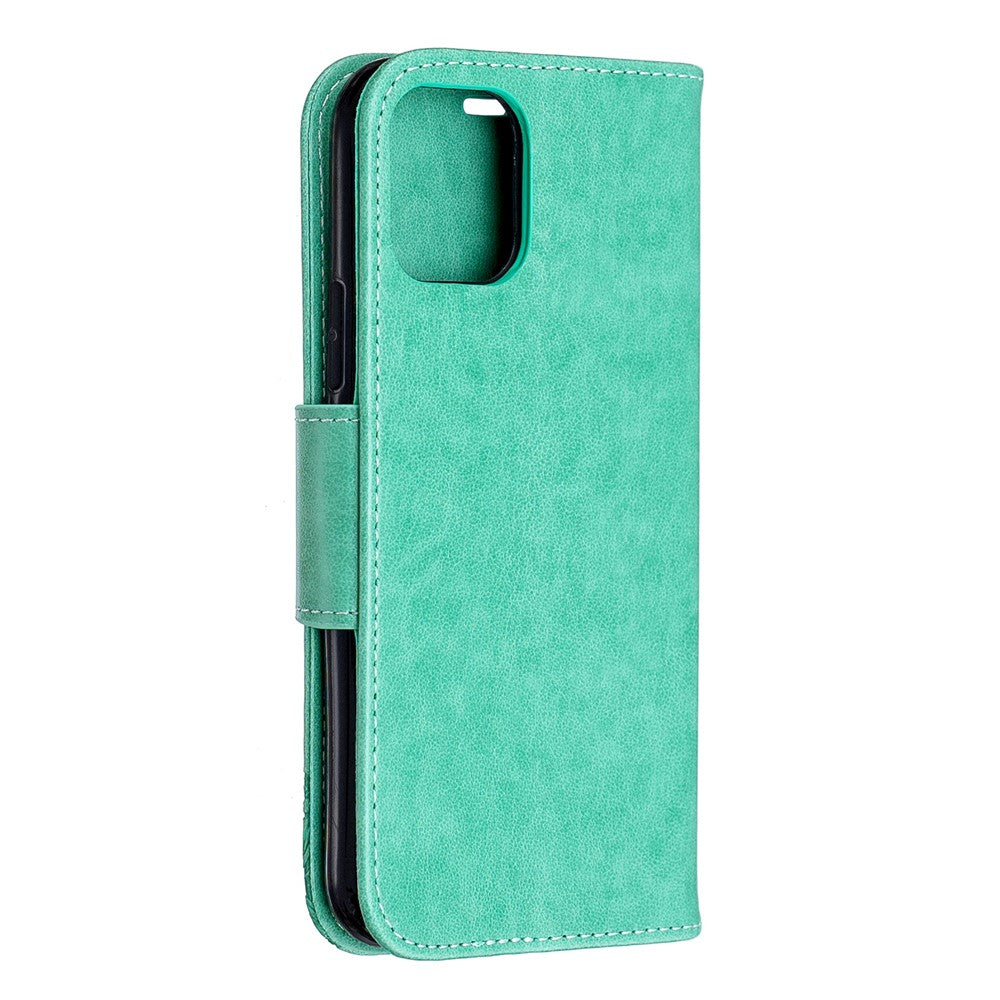 Imprint Butterfly Läderplånboksfodral för iPhone 11 Pro 5,8 tum (2019)