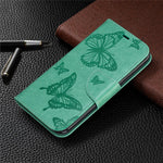 Imprint Butterfly Läderplånboksfodral för iPhone 11 Pro 5,8 tum (2019)