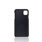 Double Card Slots PU Leather Coated PC Case for iPhone 11 Pro Max 6.5 inch (2019)