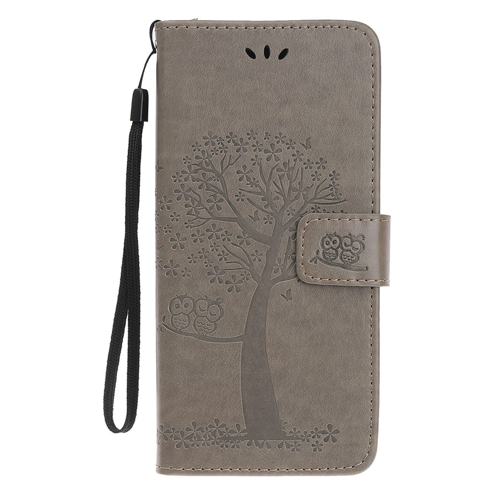 Imprint Tree Owl Læderpung Etui til iPhone 11 6.1 tommer (2019)