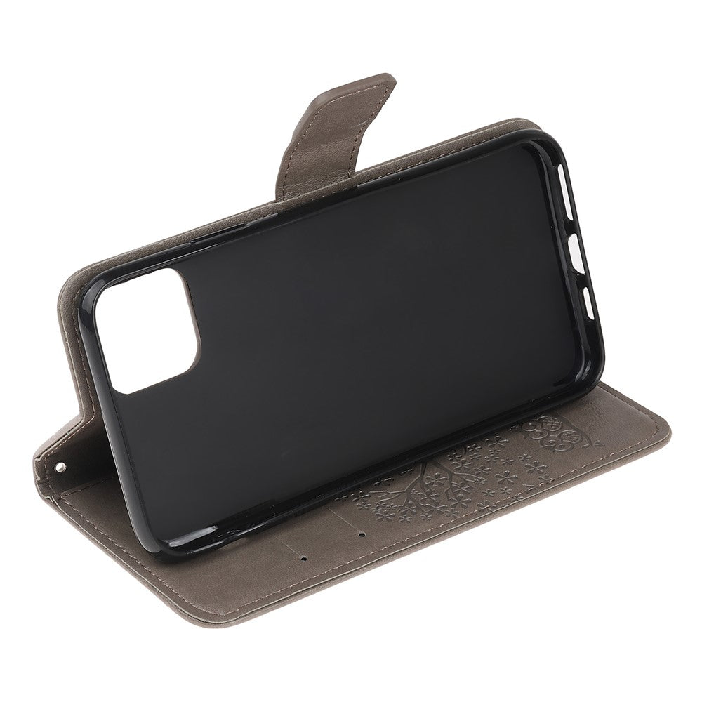 Imprint Tree Owl Læderpung Etui til iPhone 11 6.1 tommer (2019)