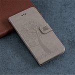 Imprint Tree Owl Læderpung Etui til iPhone 11 6.1 tommer (2019)