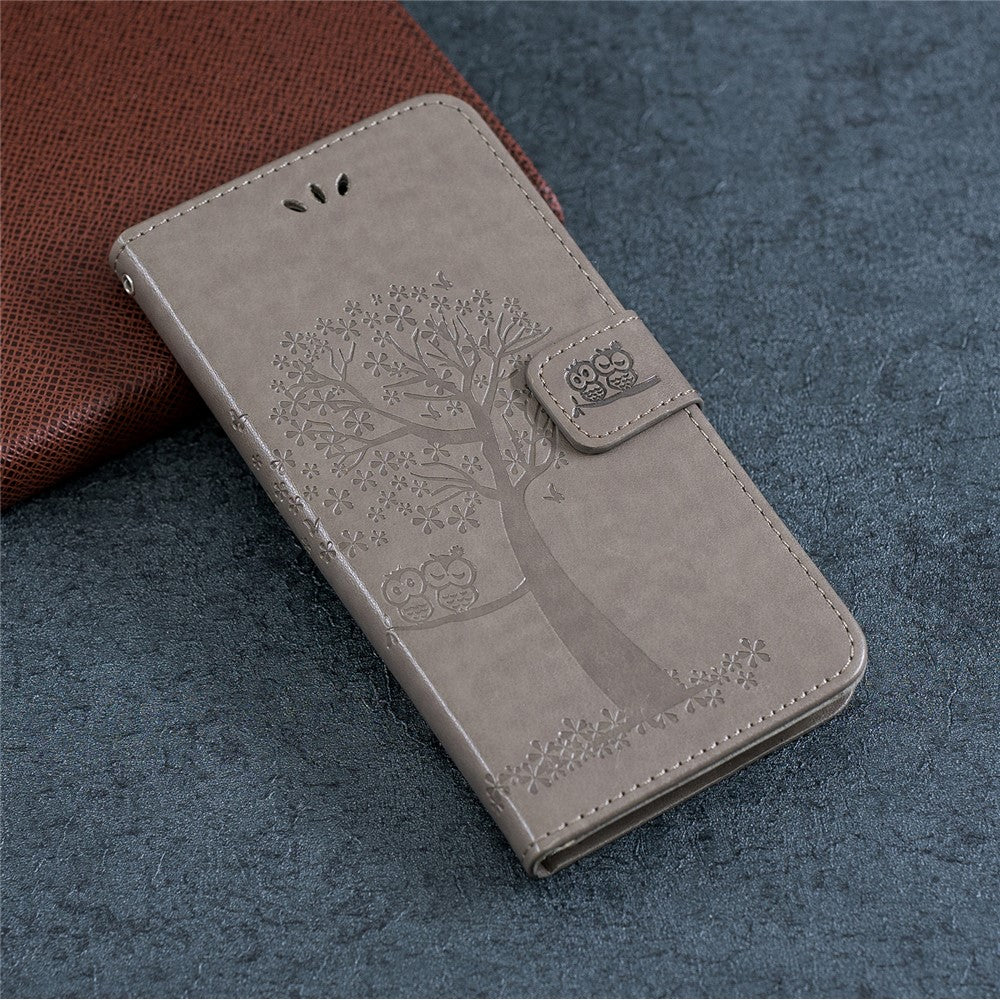 Imprint Tree Owl Læderpung Etui til iPhone 11 6.1 tommer (2019)