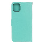 Imprint Butterfly Flowers Leather Wallet Phone Case for iPhone 11 6.1 inch (2019)