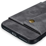 Kortholder i PU-læder Magnetisk telefoncover til iPhone 8 Plus / 7 Plus 5.5 tommer