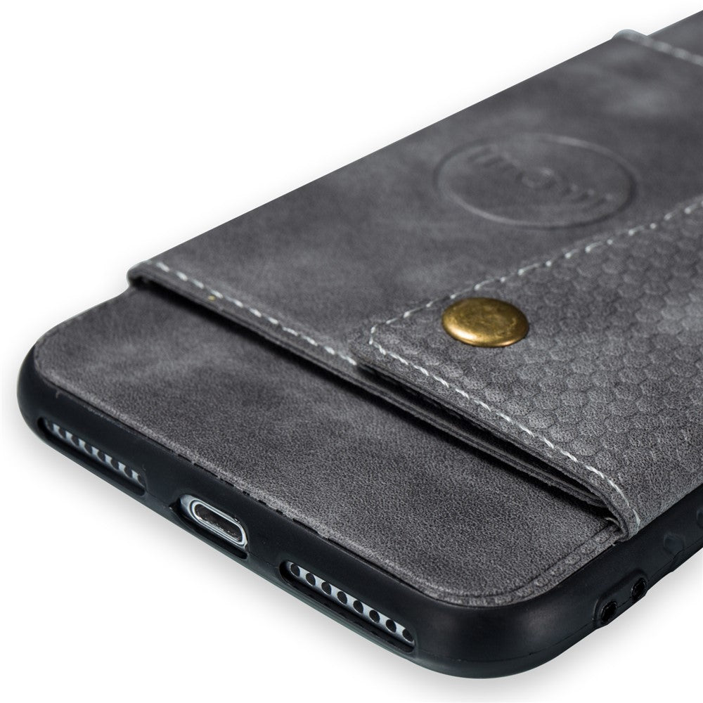 Kortholder i PU-læder Magnetisk telefoncover til iPhone 8 Plus / 7 Plus 5.5 tommer