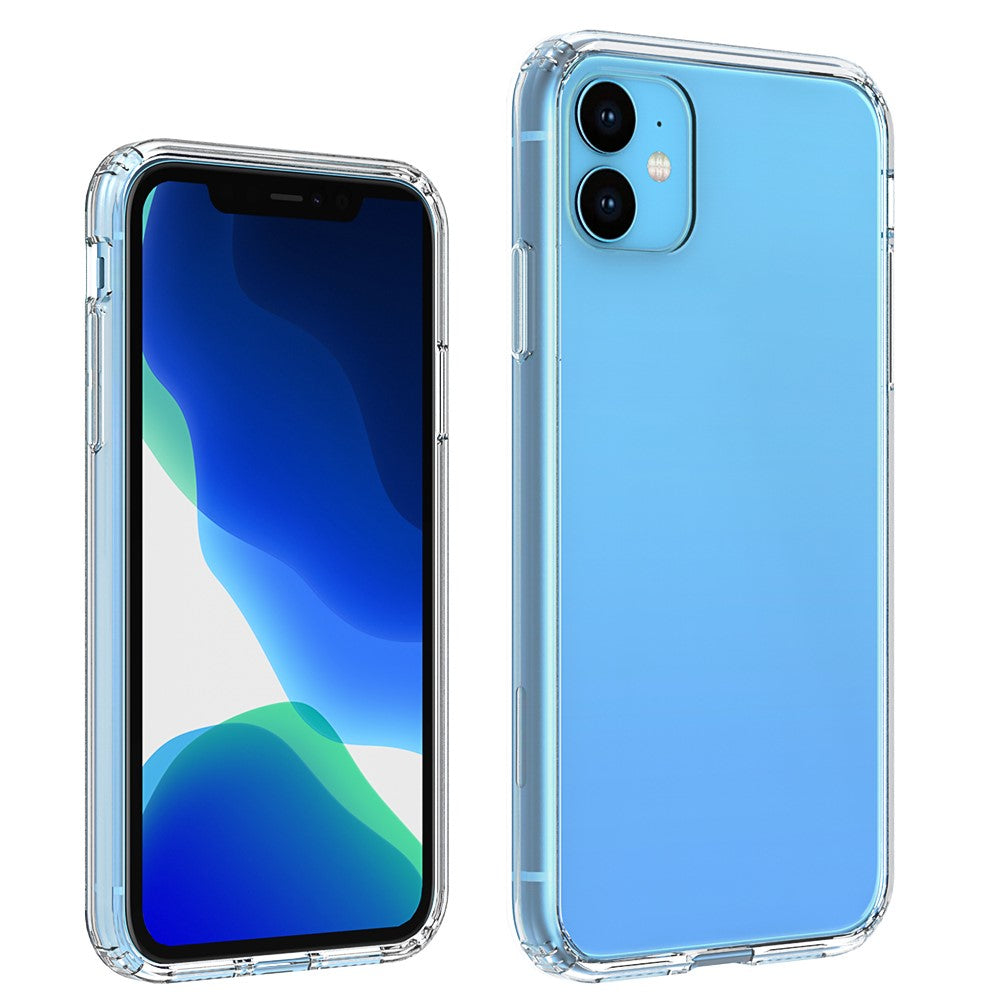 Clear Phone Case for iPhone 11 6.1-inch, Anti-scratch Acrylic + TPU Shockproof High Impact Protective Cover