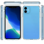 Clear Phone Case for iPhone 11 6.1-inch, Anti-scratch Acrylic + TPU Shockproof High Impact Protective Cover