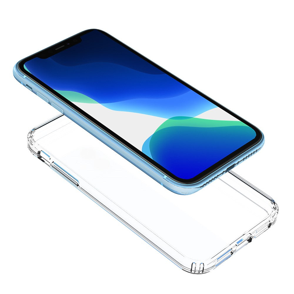 Clear Phone Case for iPhone 11 6.1-inch, Anti-scratch Acrylic + TPU Shockproof High Impact Protective Cover