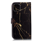 Mönstertryckt läderplånboksfodral för iPhone 11 6,1 tum (2019)