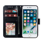 Imprint Mandala Flower Wallet Stand PU Leather Case for iPhone SE (2020)/SE (2022)/8/7 4.7 inch