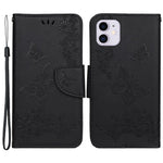 Imprint Butterfly Flower Leather Wallet Case for iPhone 11 6.1 inch (2019) with Foldable Stand