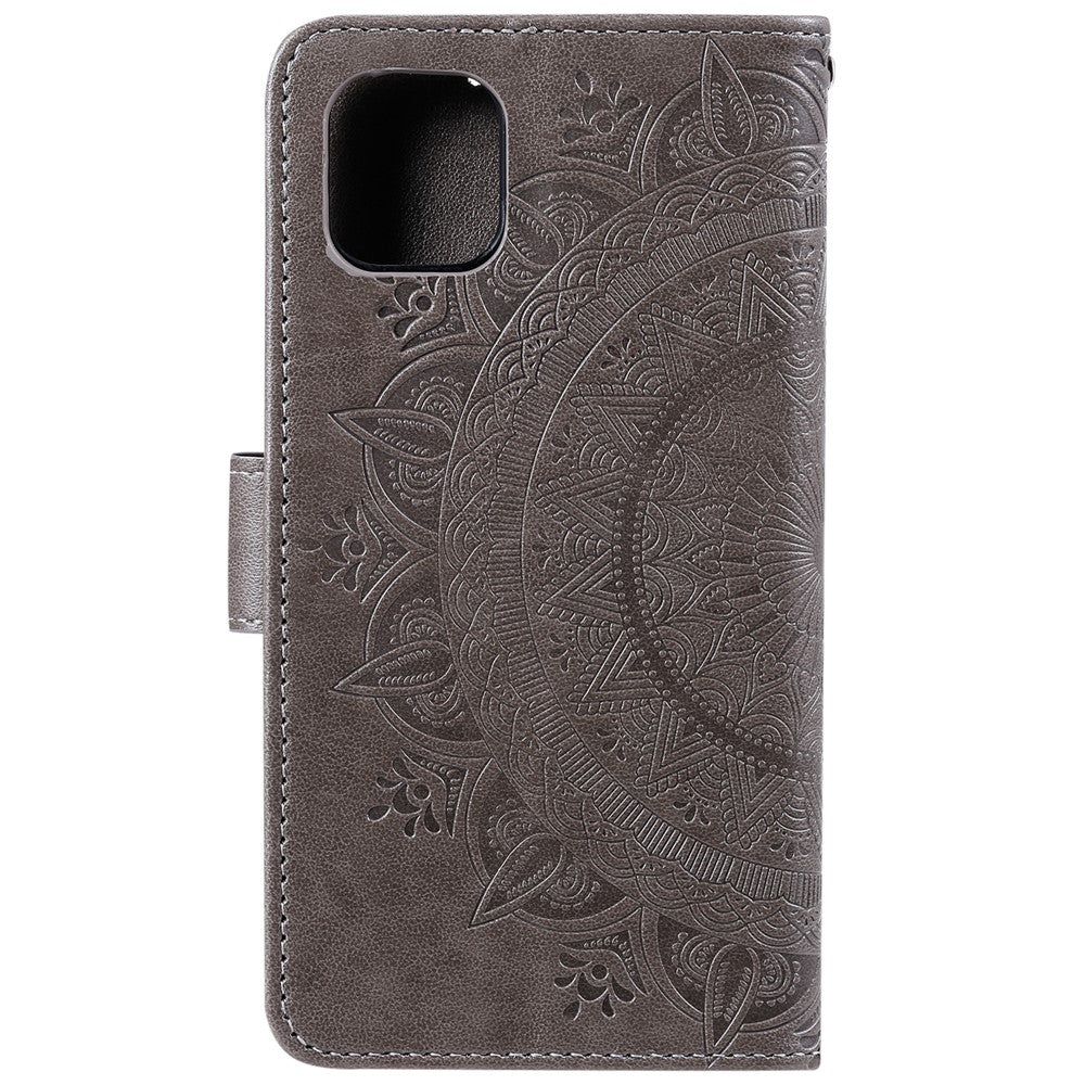 Imprint Flower Leather Wallet Stand Case for iPhone 11 Pro Max 6.5 inch (2019)