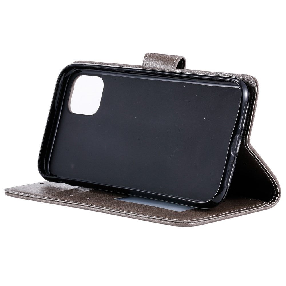 Imprint Flower Leather Wallet Stand Case for iPhone 11 Pro Max 6.5 inch (2019)