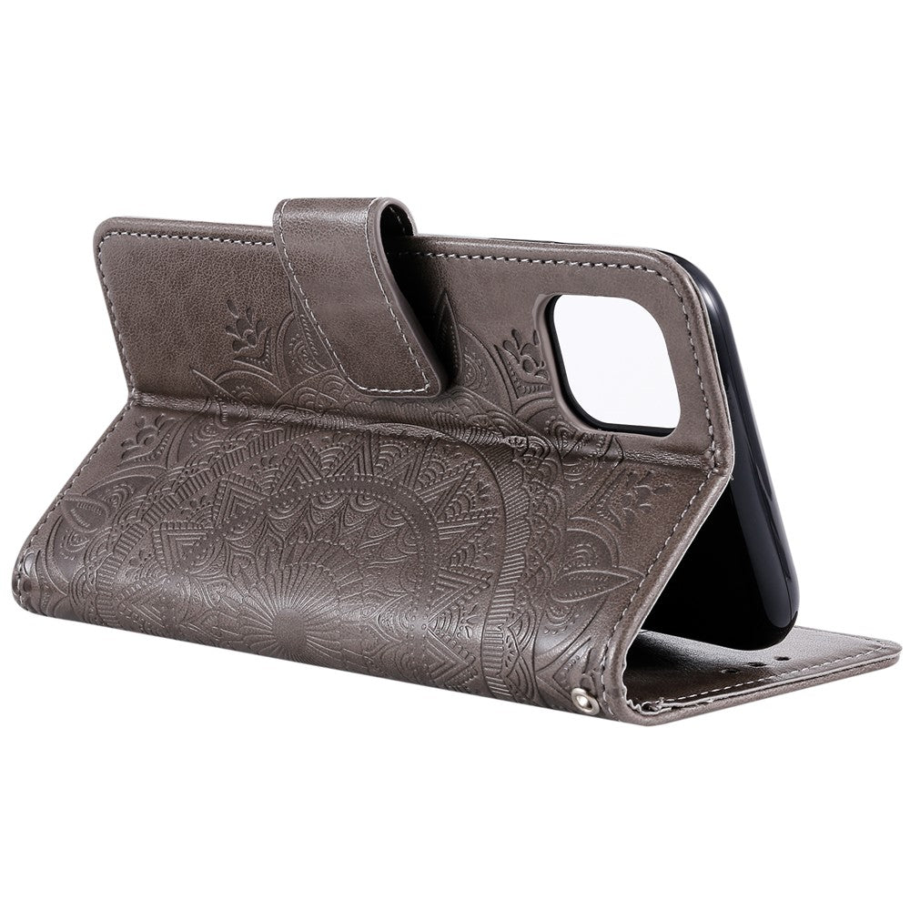 Imprint Flower Leather Wallet Stand Case for iPhone 11 Pro Max 6.5 inch (2019)