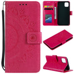 Imprint Flower Leather Wallet Stand Case for iPhone 11 Pro Max 6.5 inch (2019)