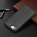 Auto-Absorbed Prismatic Texture Leather Phone Case Card Holder for Iphonese (2020) / SE (2022) / 8 / 7